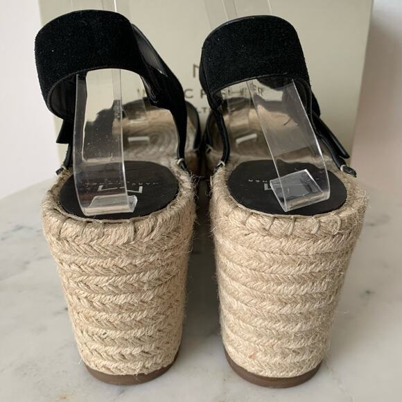 NWT Marc Fisher Rex Suede Sandals Black 9.5 - Picture 9 of 11